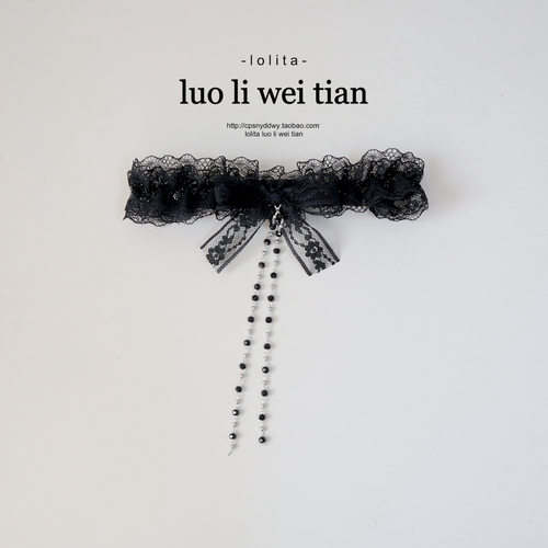 微甜～蕾丝链条蝴蝶结大腿圈女纯欲风性感高级氛围舞蹈配饰腿环