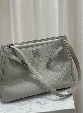 捡漏不退换全粒面透毛孔头层togo牛皮钢五金单肩腋下斜挎凯莉包