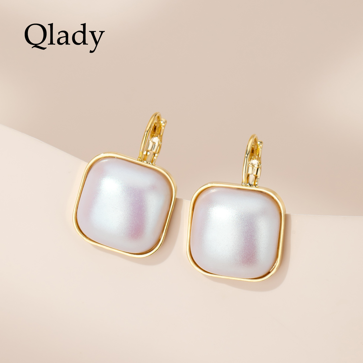 【新品】方珍珠耳扣耳坠耳饰女耳钉高级感耳环2025新款爆款高级感