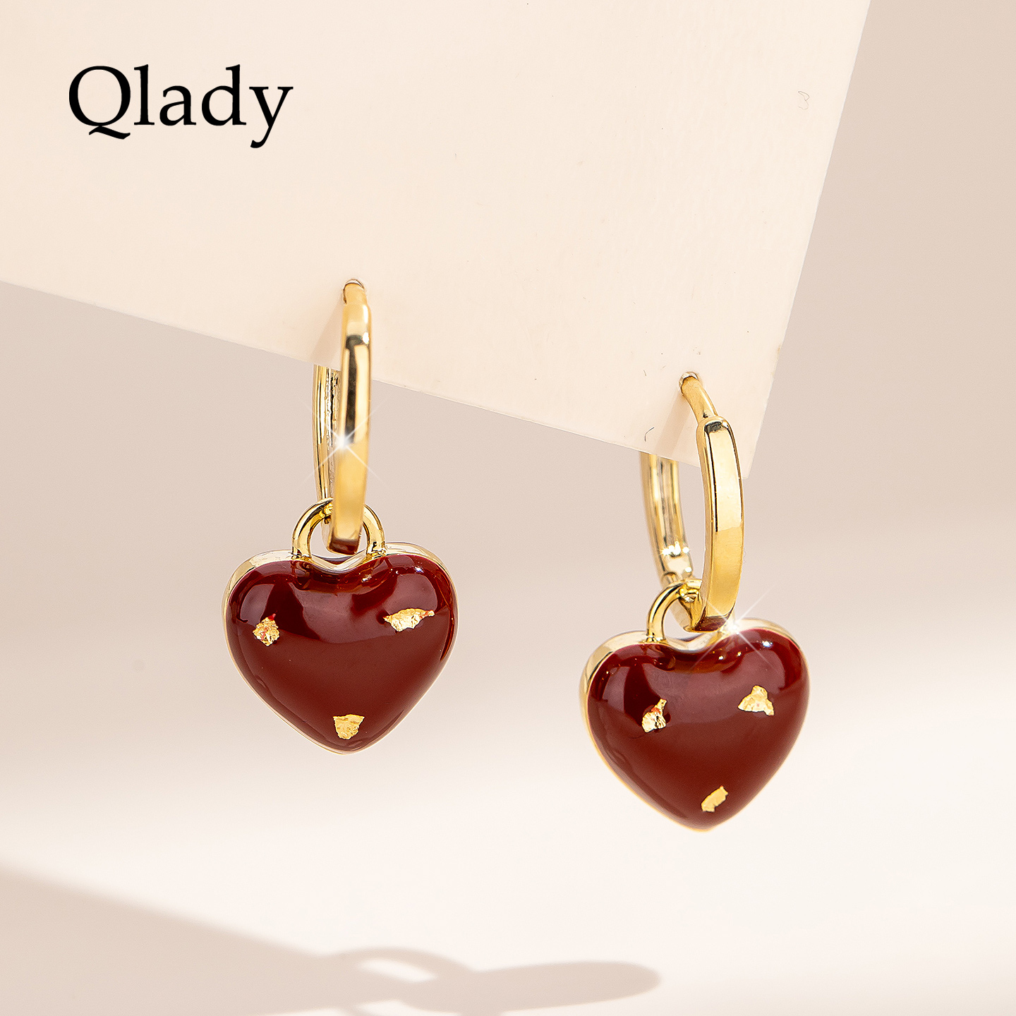 【新品】爱心耳圈耳扣耳饰女小众耳环2025新款爆高级感耳坠首饰