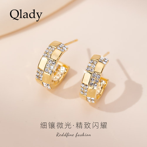 【新品】C型时尚耳钉耳饰女独特漂亮耳环2026新款爆款高级感耳圈