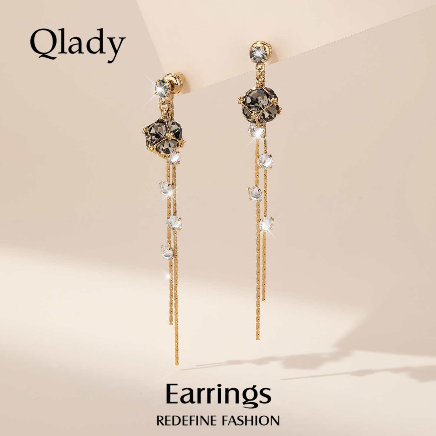 高级感纯银流苏复古风耳坠