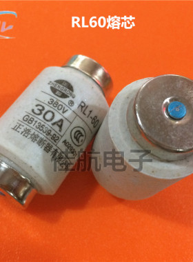 正浩 RL1-60保险丝380V20A30A40A50A60A 380V 螺旋式陶瓷熔断器