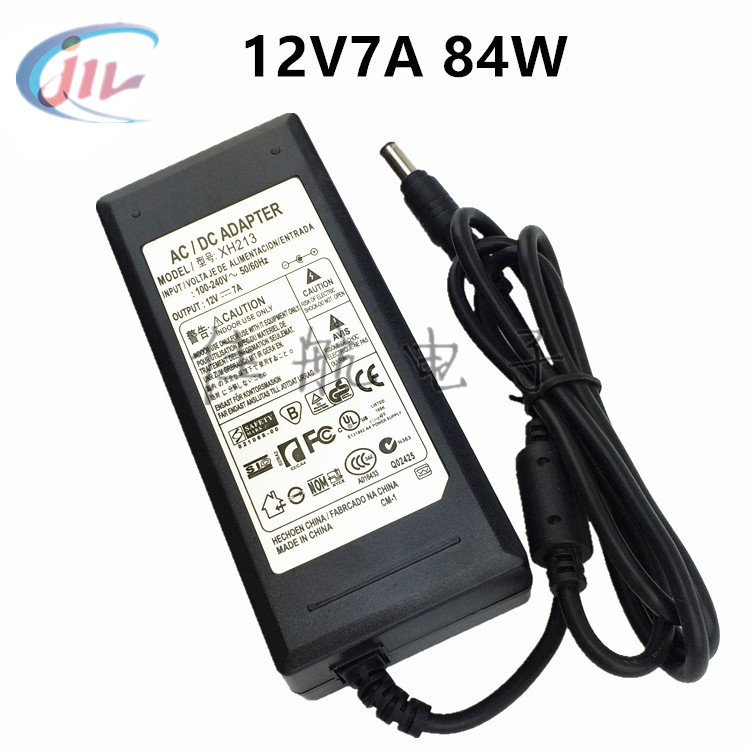 12V7A电源适配器大功率 LED灯带液晶显示器 POS收款机监控12V7A