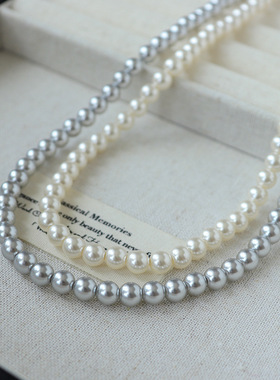 法式新款施家珍珠项链女轻奢小众时尚高级精致百搭复古气质锁骨