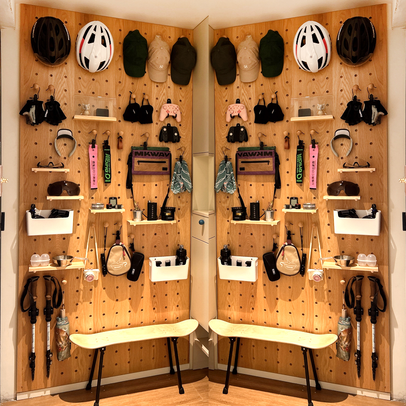 打孔入户玄关木成人洞洞板