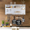 Custom Size household kitchen Pegboard Shelf wall Wall hanging solid wood baking Storage Artifact