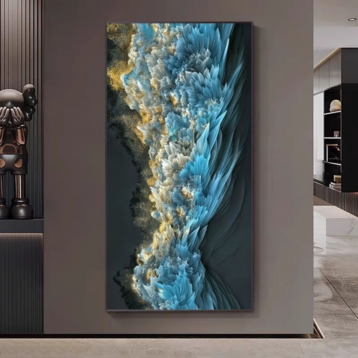 高级画立体感走廊装饰画沙发背景墙走廊现代玄关过道挂画墙壁
