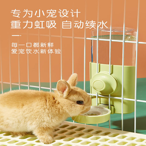 兔子水壶饮水器600ML自动喂水器