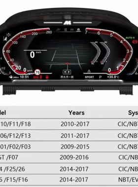 12.3寸适用于宝马CIC NBT EVO F底盘2009-2017款汽车仪表总成跨境