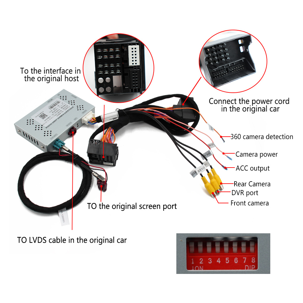 适用于宝马EVO NBT CIC CCC系统1系2系3系5系X1X3X5MINI倒车影像