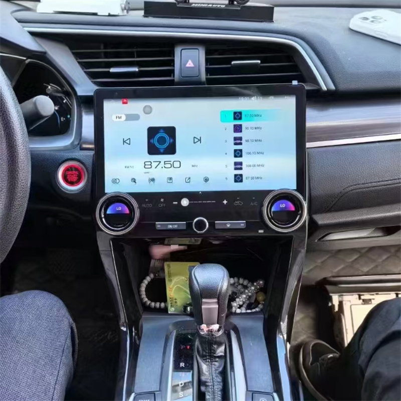 适用16-21款本田思域安卓导航一体机播放器11.6寸内置Carplay跨境