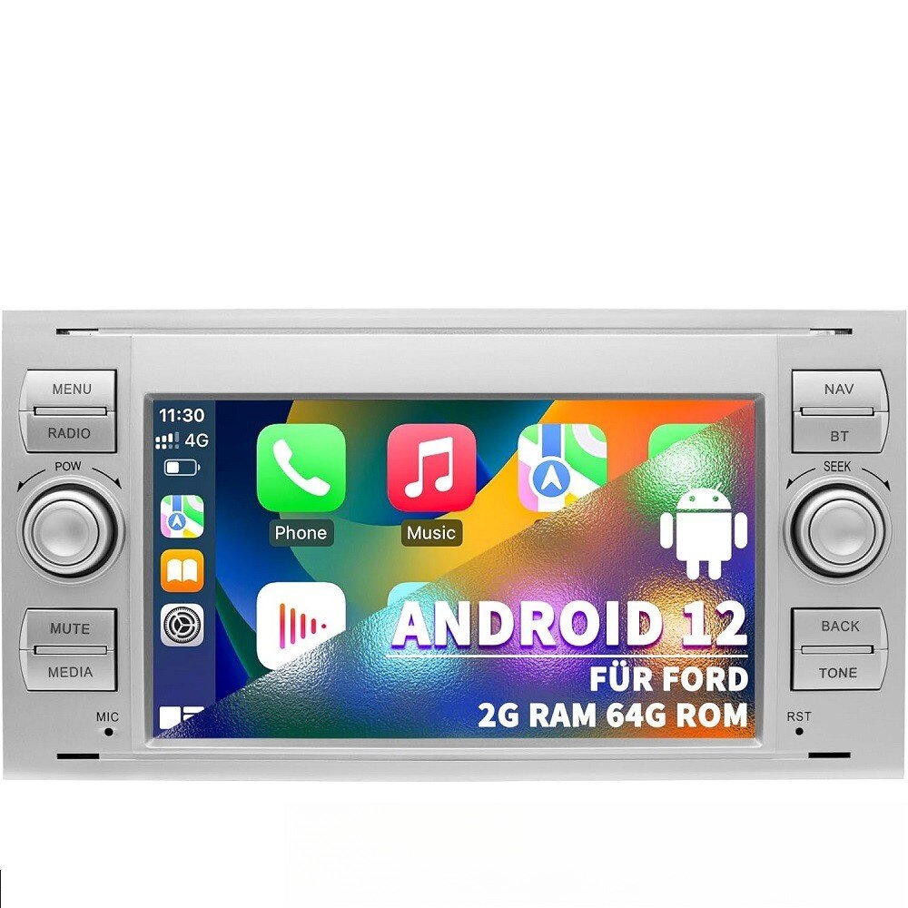 适用于福特全顺Ford Focus Transit安卓导航一体机GPS蓝牙carplay
