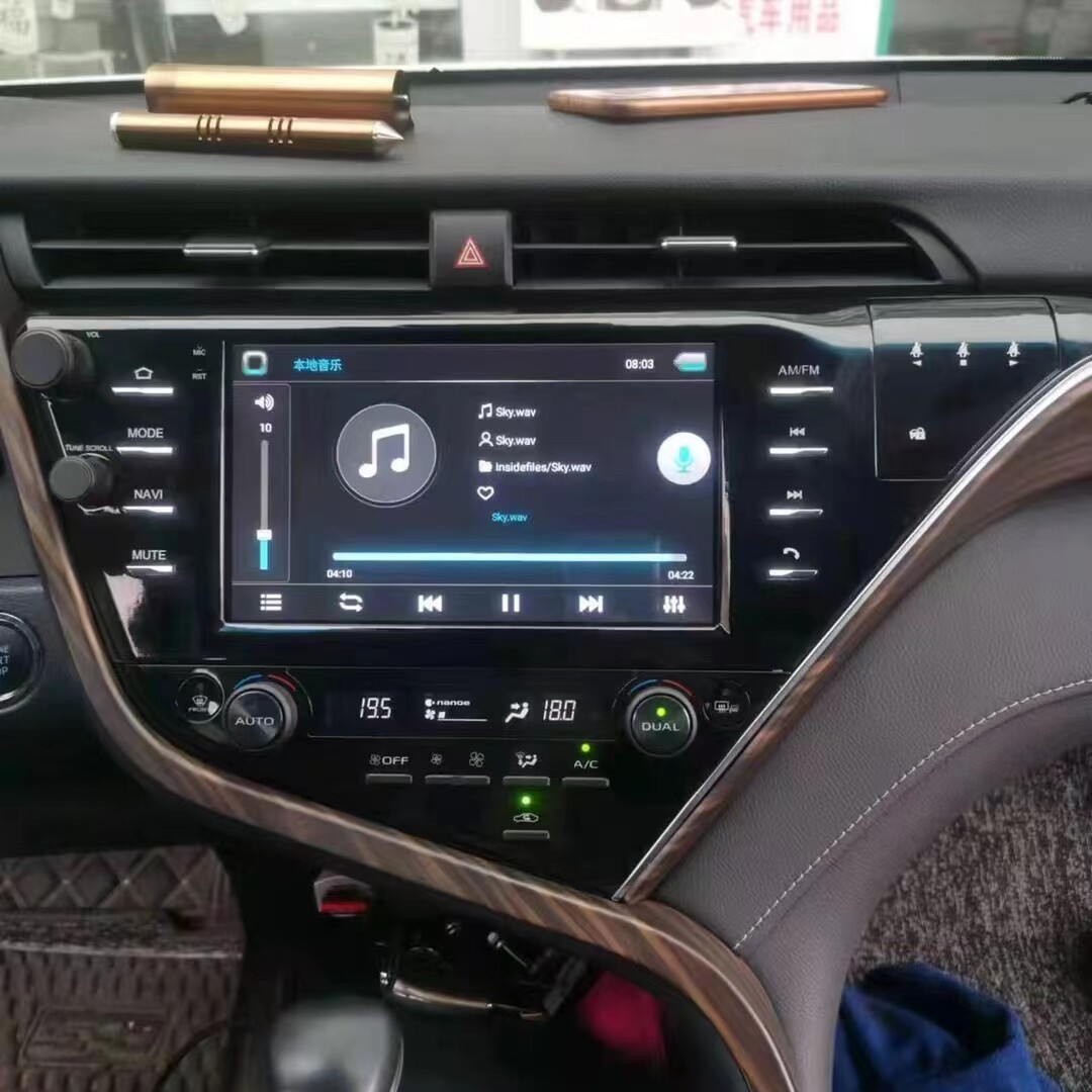 适用于丰田凯美瑞2018款顶配安卓智能导航一体机9寸八核带carplay