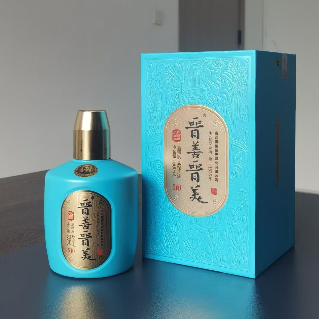 山西汾阳晋善晋美1314清香型白酒纯粮酿造整箱500ml6瓶喜宴礼盒装