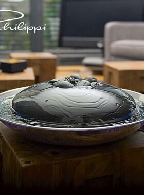 德国Philippi客厅流水摆件喷泉风水水景乔迁新居商务礼物简约现代