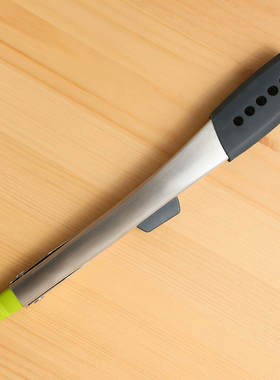 英国Joseph不锈钢食品夹子硅胶耐高温夹煎牛排面包食物不伤锅厨房