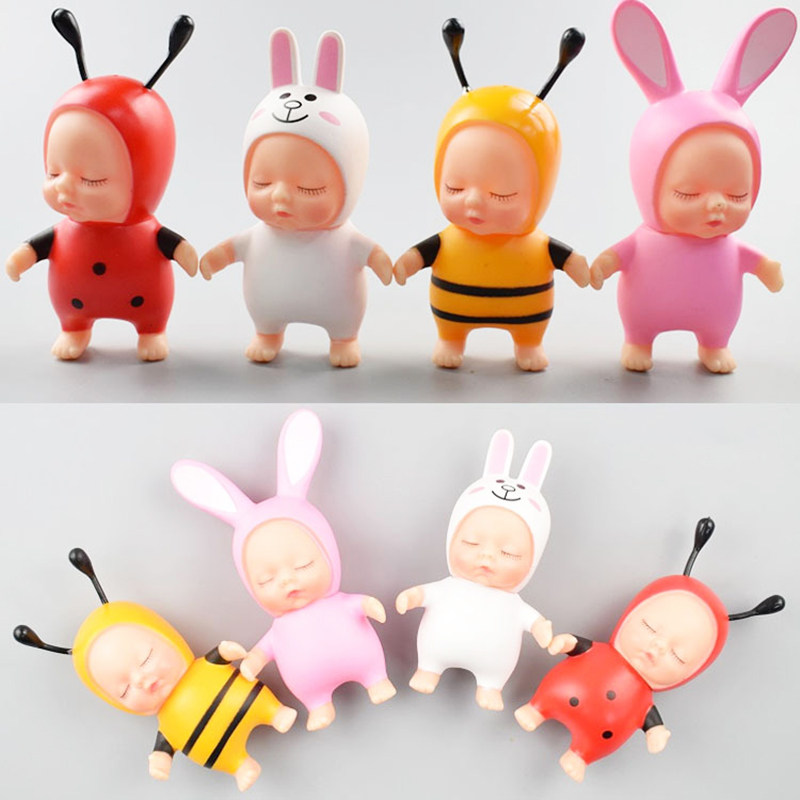 动漫卡通睡梦宝宝摆插件周岁蛋糕装饰公仔甜品台儿童生日派对烘培