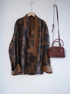 西装 Uma风格 设计师款 国风桑蚕丝上衣外套 外套 香云纱新中式