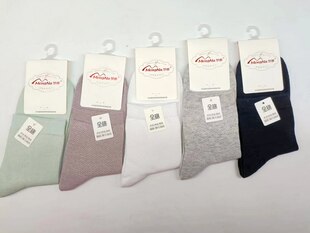 梦娜3911女袜春秋夏新品棉袜透气舒适透气防臭中筒脚尖脚跟加固混