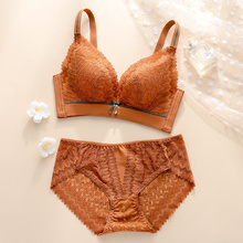 85B90D薄厚款调整型内衣聚拢无钢圈收副乳防下垂大胸显小文胸套装