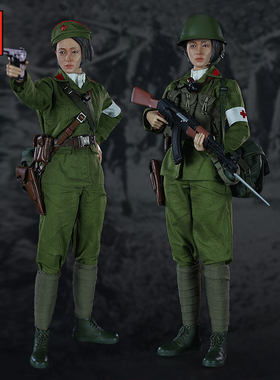 JEU【现货】 MINITIMES 1/6女兵人模型 M052南疆卫士女卫生员手办