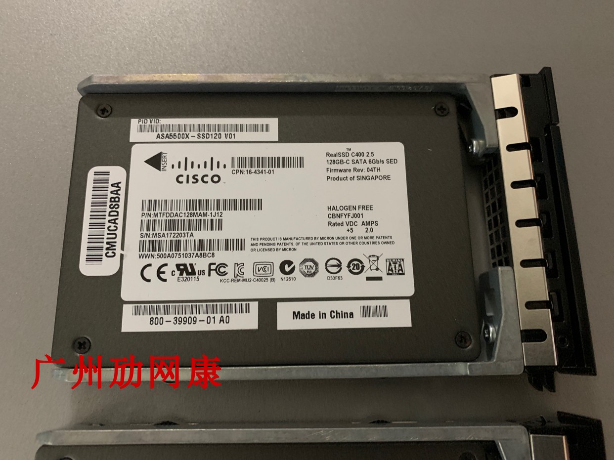 思keCISCO ASA5500X-SSD120 128G硬盘 5512 5515 5525 5545防火墙