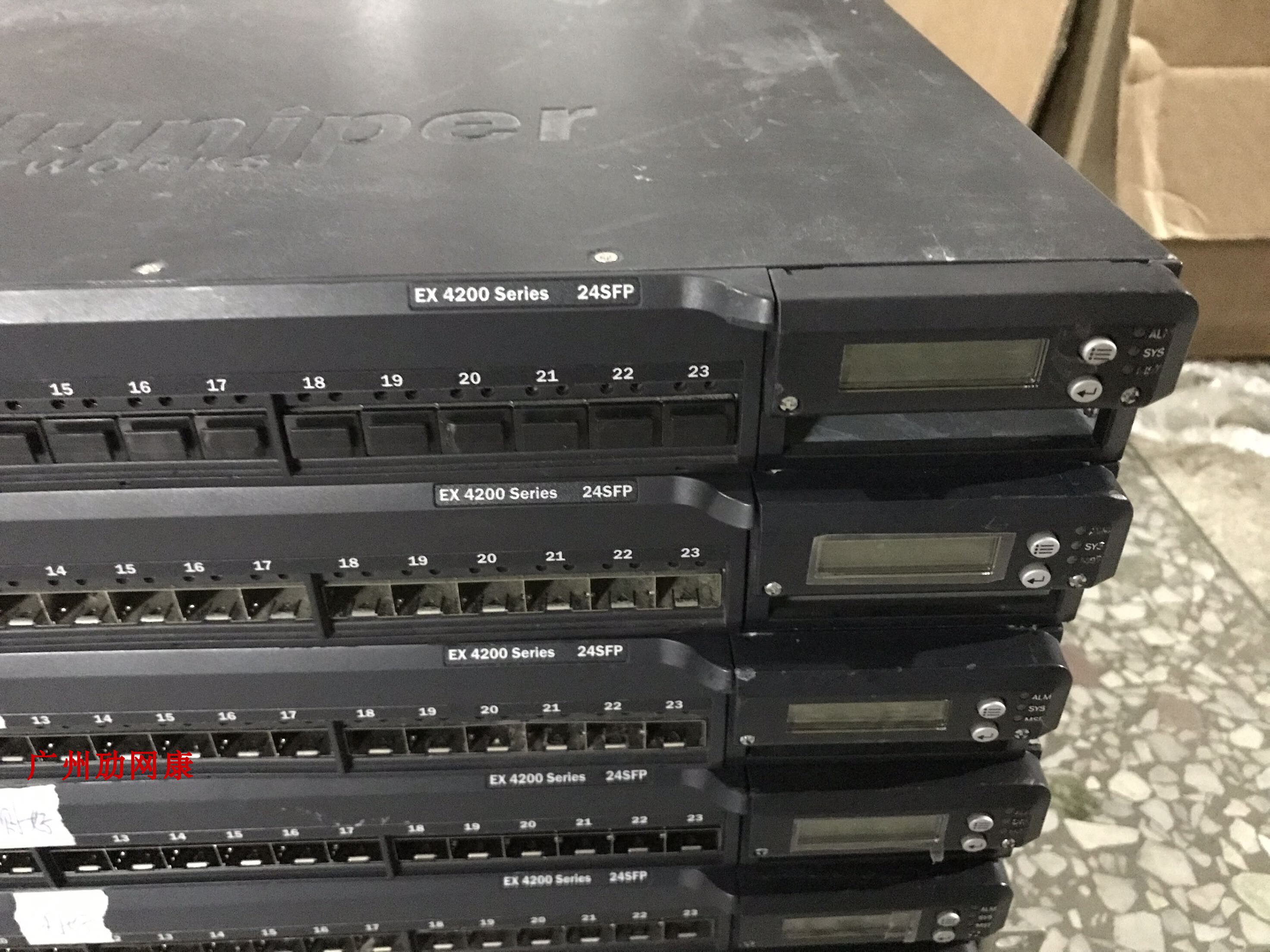 瞻博juniper ex4200-24f 24口全千兆sfp光口交换机三层核心交换机
