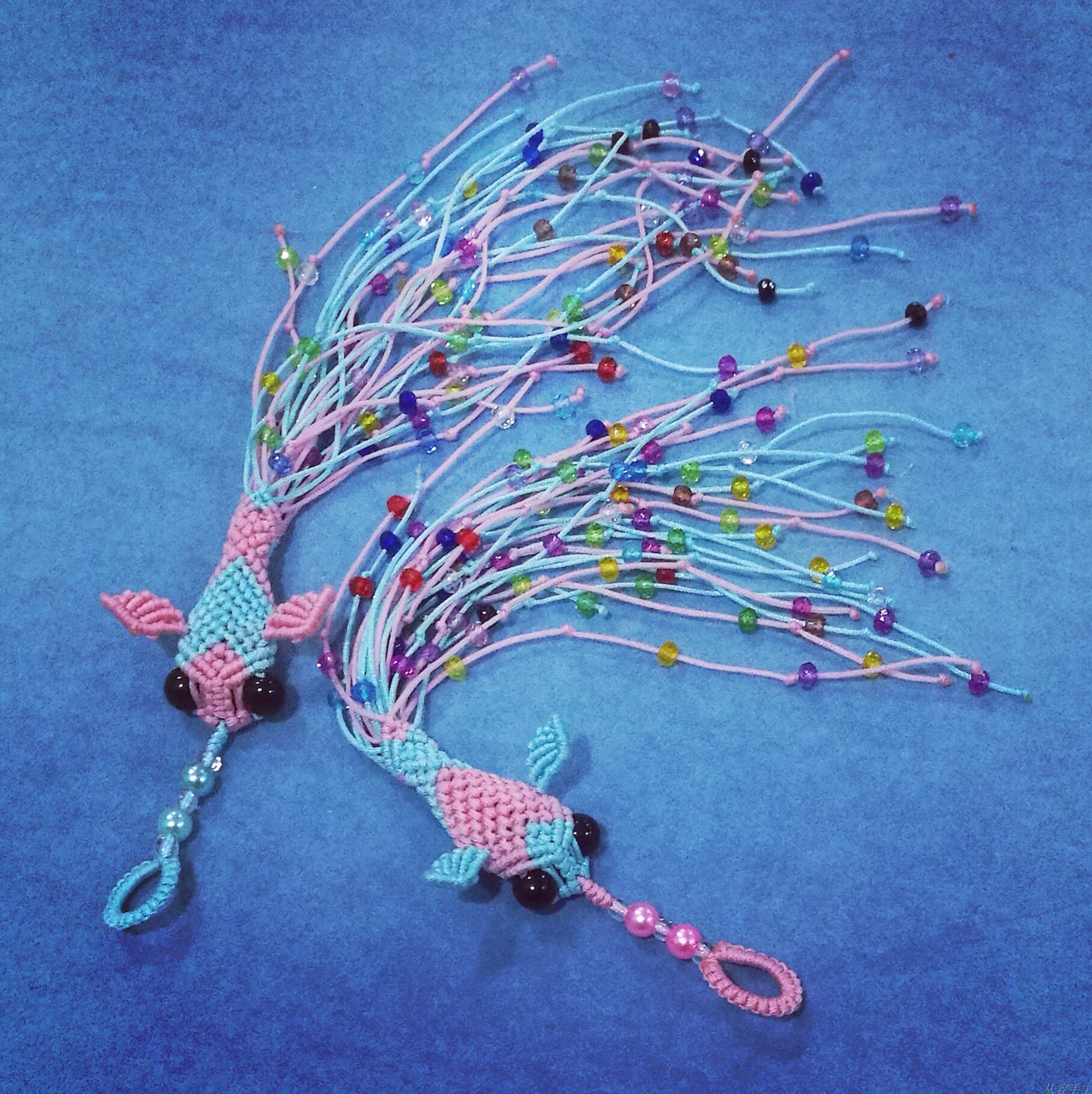 更新款流苏尾金鱼中国结绳艺玉线手工编织挂饰送礼佳品diy材料包