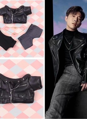 20cmMirror呂爵安EDAN kkbox風雲榜演唱會同款棉花娃娃千鳥格西裝