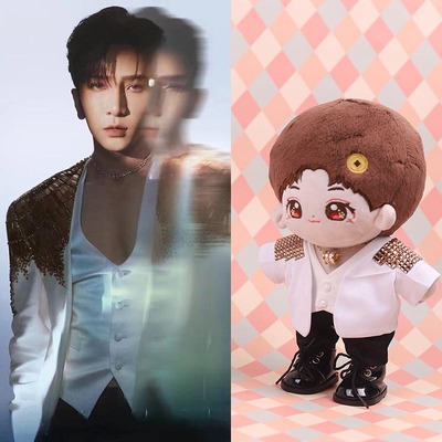 20厘米娃衣Mirror棉花娃娃盧瀚霆Anson lo教主演唱会海报同款公仔