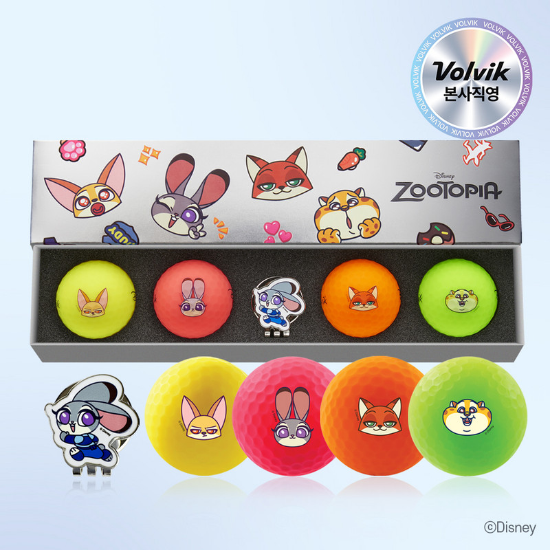 Volvik 韩国正品代购VIVID SOFT迪士尼疯狂动物城高尔夫球套装