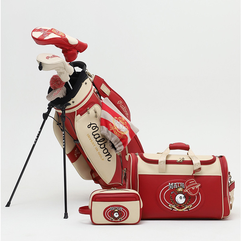 韩国正品代购Malbon24新款高尔夫支架球包波士顿衣物包下场包套装