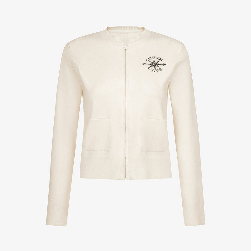 韩国代购SOUTHCAPE高尔夫球服秋季女士休闲简约长袖针织拉链开衫,运动服/休闲服装,高尔夫球服,淘宝优惠券,粉丝福利购,淘宝优惠卷