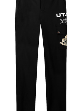 UTAA 韩国正品代购高尔夫球运动长裤UTAA金色皇冠口袋裤