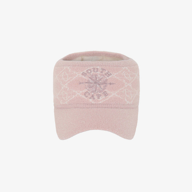 韩国代购southcape高尔夫球帽25女士秋冬毛绒保暖防晒百搭空顶帽