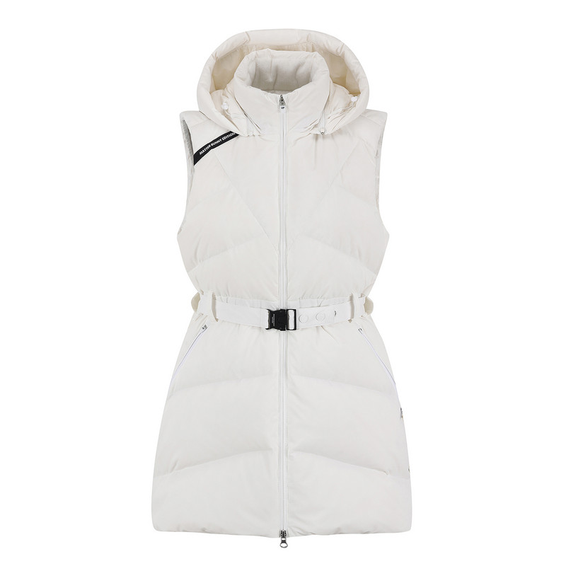 韩国代购MASTER BUNNY高尔夫球服25女士冬季保暖收腰无袖连帽马甲