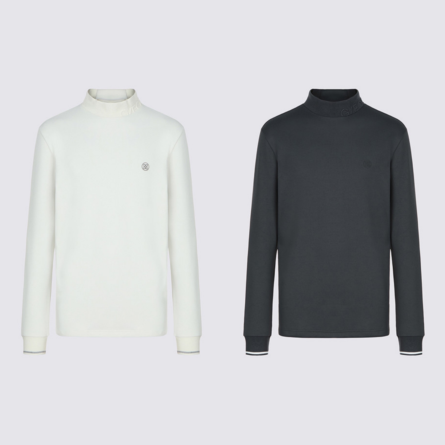 25年秋冬男士韩国代购G4高尔夫球服纯色百搭休闲弹力高领长袖T恤