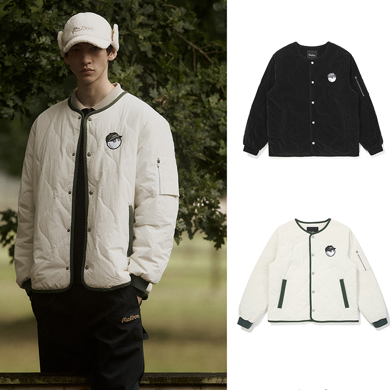 韩国代购malbon高尔夫球服25秋冬男女同款运动休闲保暖羽绒服外套