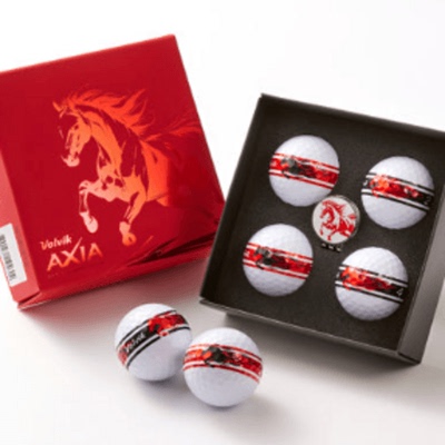 Volvik韩国正品代购26年Volvic红马年高尔夫球球标记礼盒套装