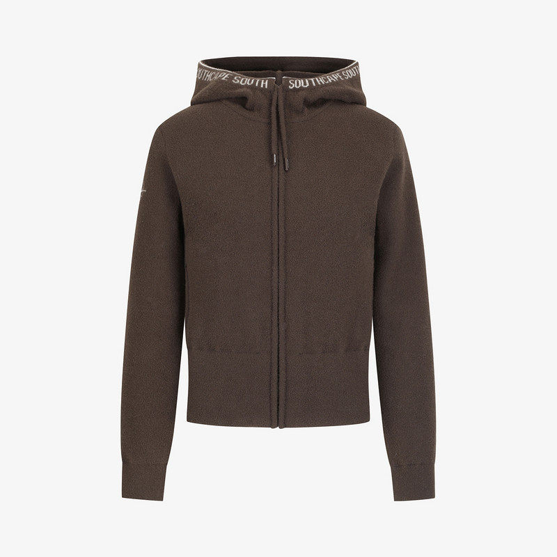 韩国代购SOUTHCAPE高尔夫球服25秋冬女士针织拉链口袋保暖连帽衫