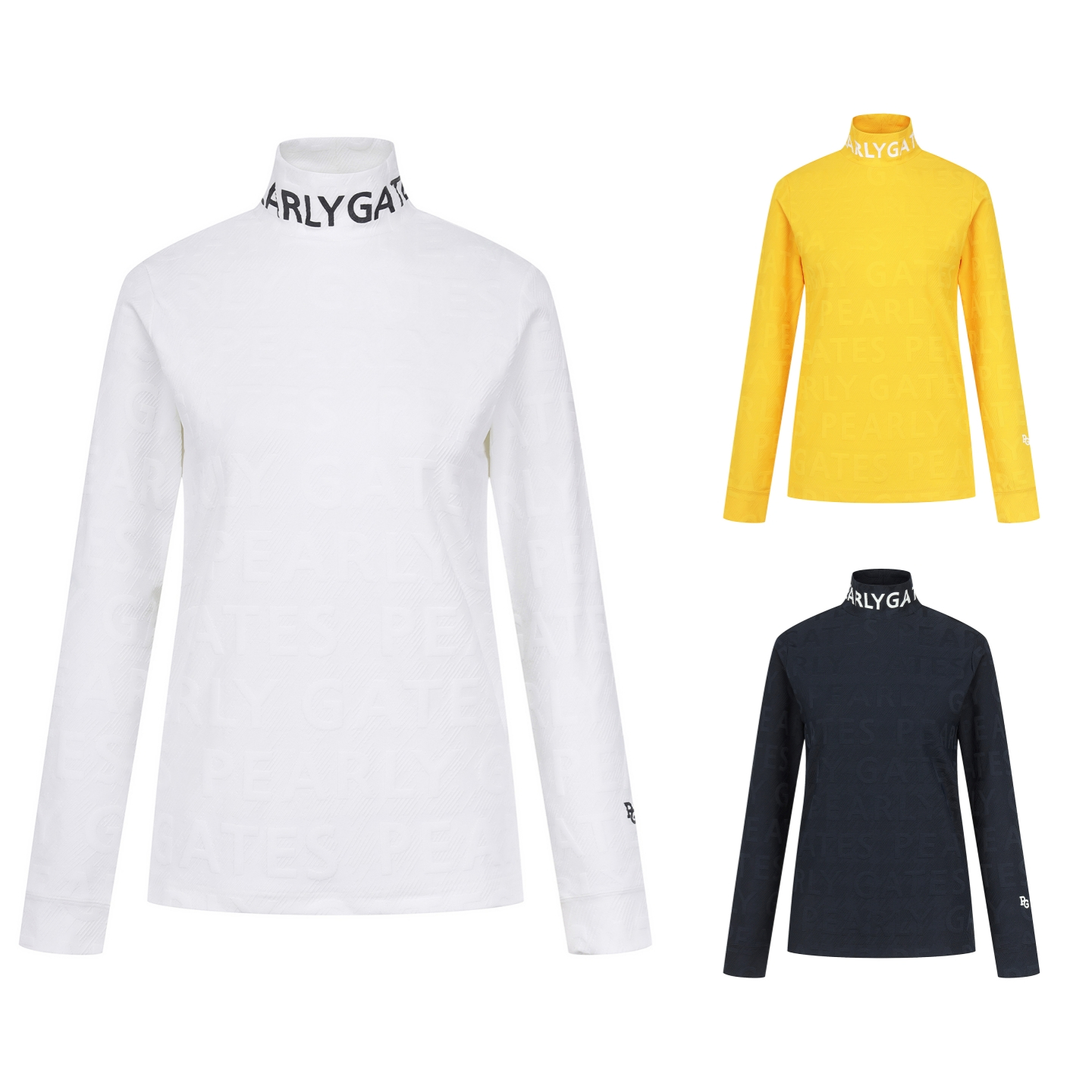 25女士秋冬韩国代购PEARLYGATES高尔夫球服百搭高领套头衫长袖T恤