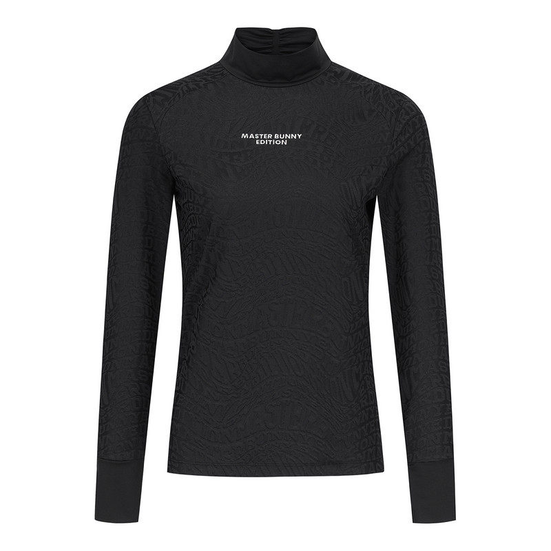 韩国代购MASTERBUNNY高尔夫球服26年早春女士立领印花舒适长袖T恤,运动服/休闲服装,高尔夫球服,淘宝优惠券,粉丝福利购,淘宝优惠卷