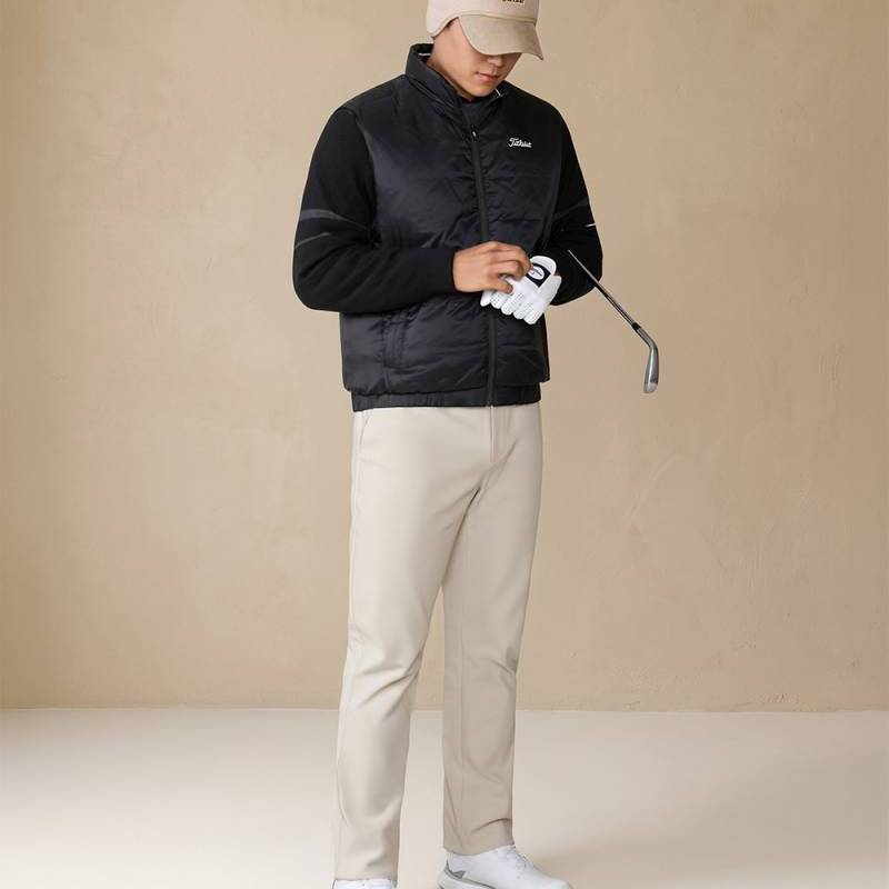 Titleist 韩国正品代购高尔夫球服2026新款男士针织混合羽绒服