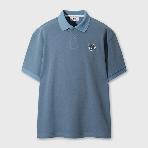 WAAC 韩国正品代购男士高尔夫球服26新款男式宽松翻领针织POLO衫