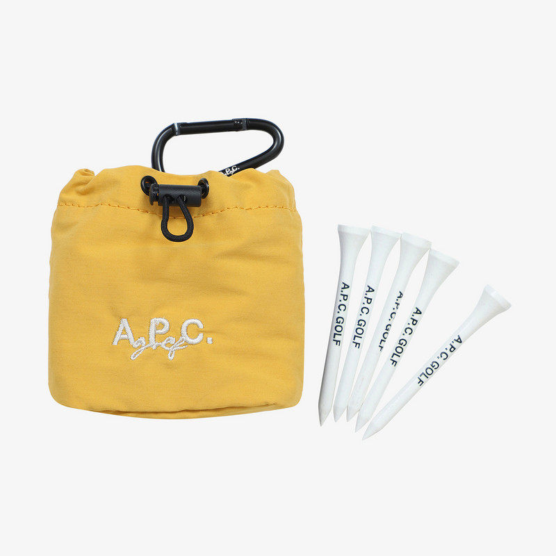 韩国代购APC高尔夫装备配饰ins简约纯色挂件小球袋球TEE组golf