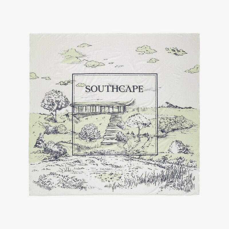 韩国代购SOUTHCAPE高尔夫丝巾26年夏季女士配色休闲简约冷感丝巾