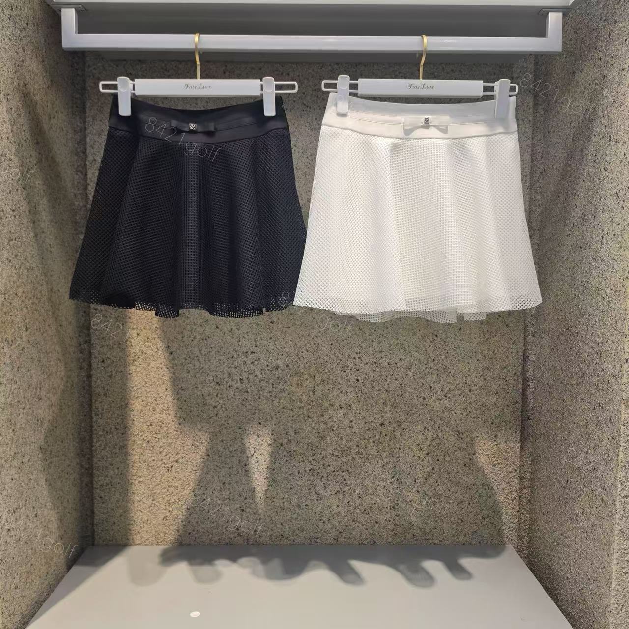 韩国代购高尔夫球服裙子 26夏季女标志纯色百褶半身短裙