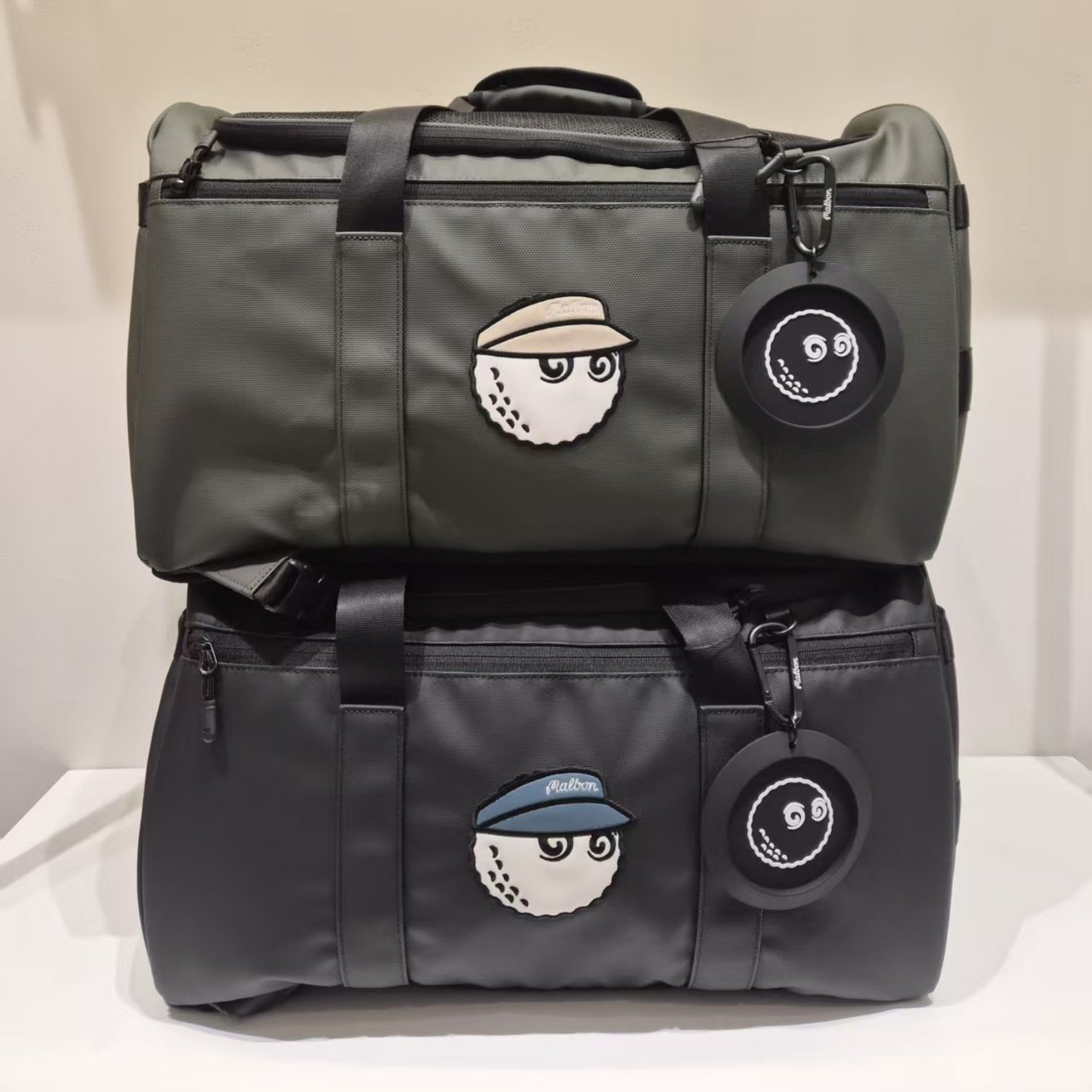 韩国代购Malbon高尔夫球包26春季男女款纯色图案收纳大容量手提包