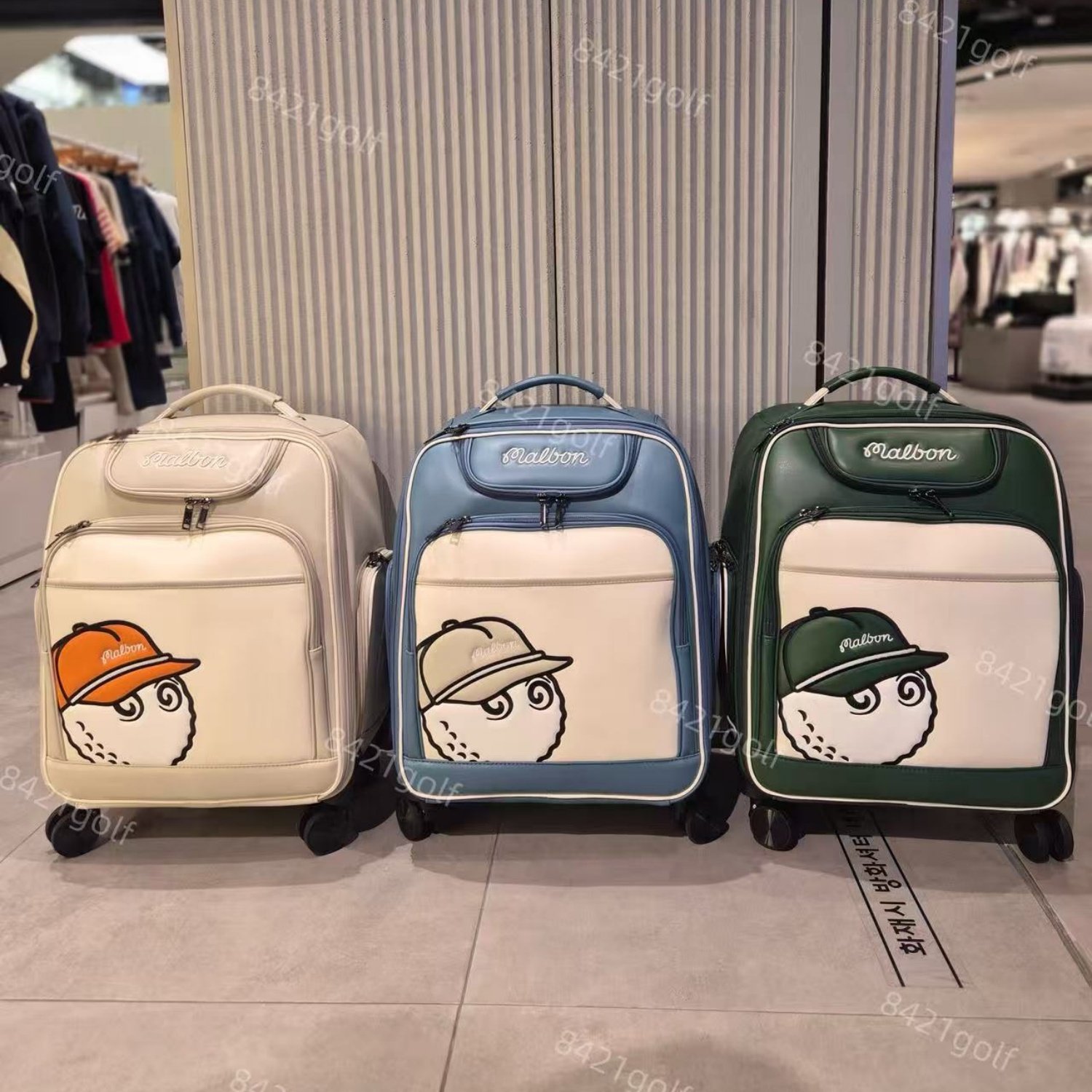 韩国代购Malbon高尔夫球包26春季男女收纳大容量万向轮拉杆行李箱